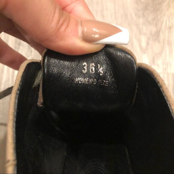 TOD’S Suede Patent Ankle Boot Heels Size 36.5 - Picture 8 of 9